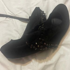 Black with stone on the back